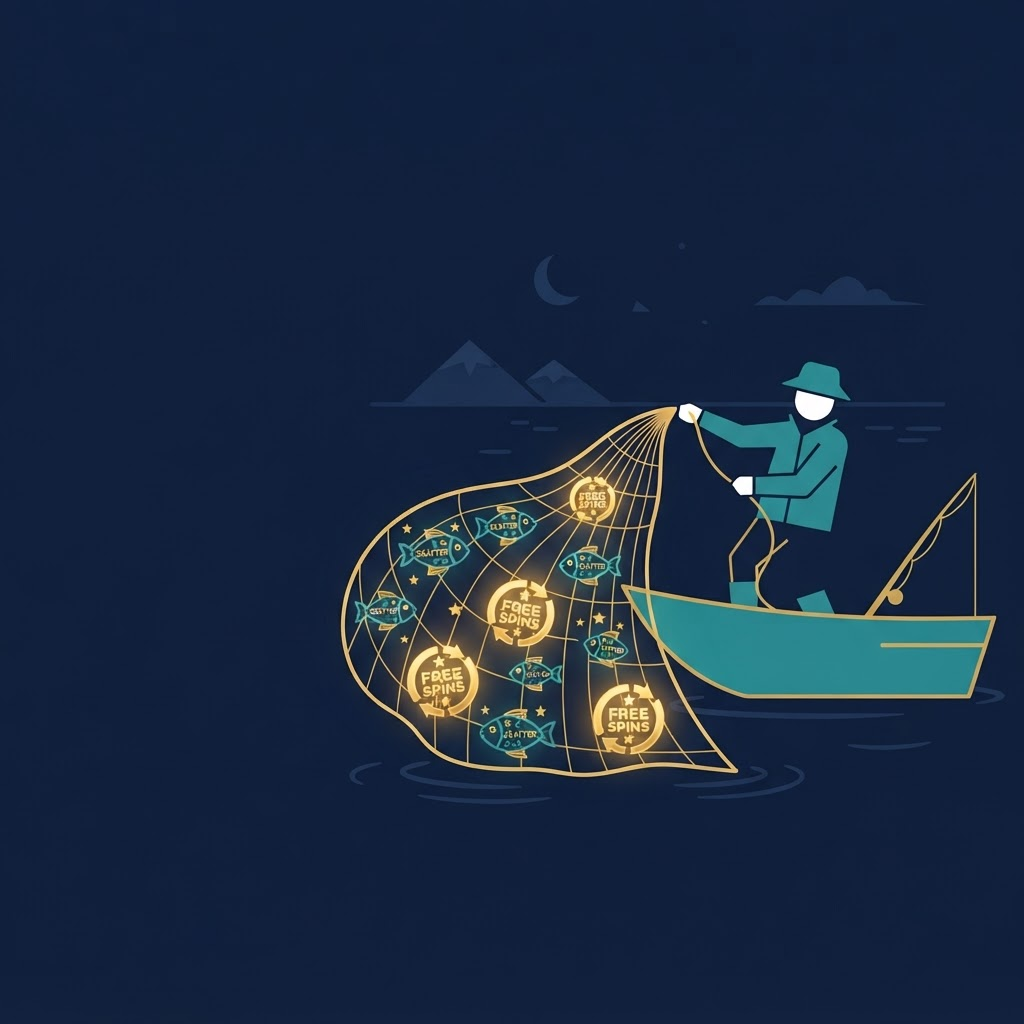 Free Spins Hunter strategy illustration